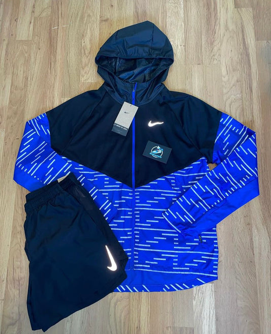 NIKE RUNNING DIVISION REFLECTIVE SET - BLUE/BLACK