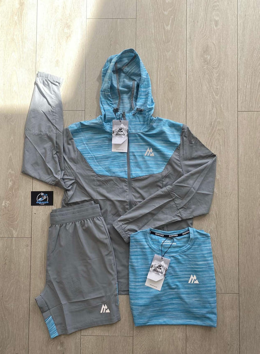 MONTIREX TRAIL 3-PIECE WINDRUNNER SET - SKY BLUE/GREY